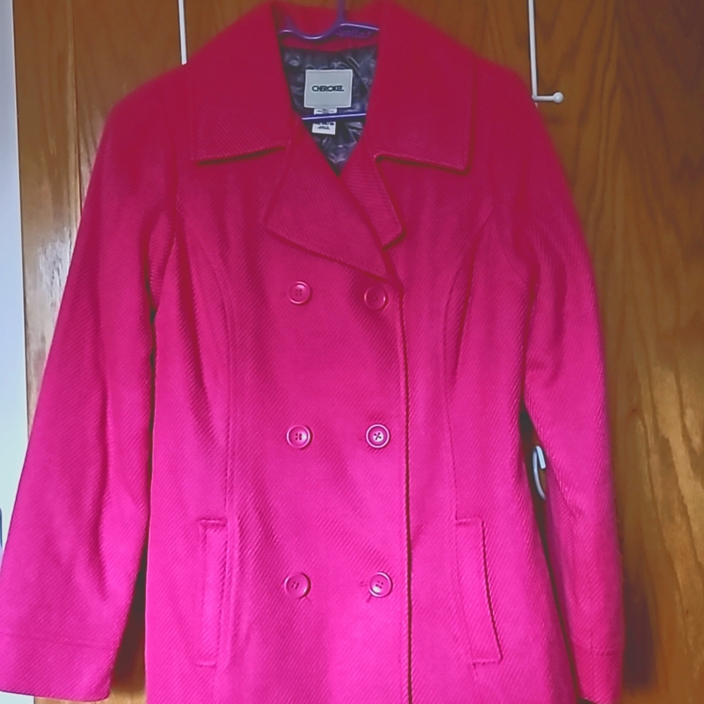 NWT Cherokee Coat. Pink. Junior XL 14-16